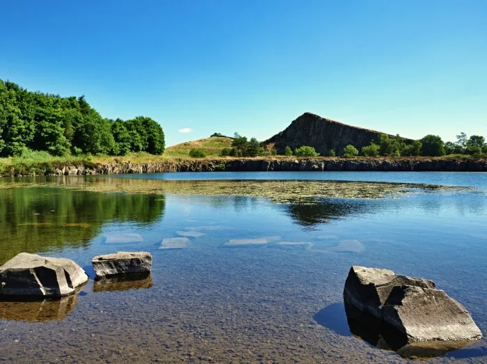 View of Cawfields Quarry,