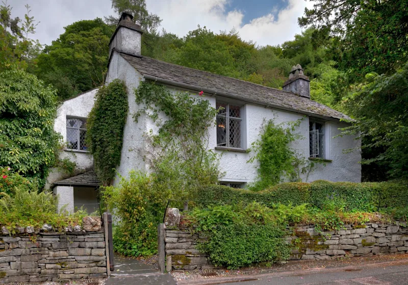 Dove Cottage, William Wordsworth's former home in the Lake District village of Grasmere