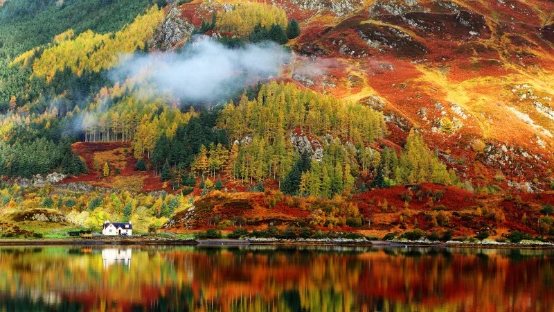 Autumn colours in Highlands, Scotland