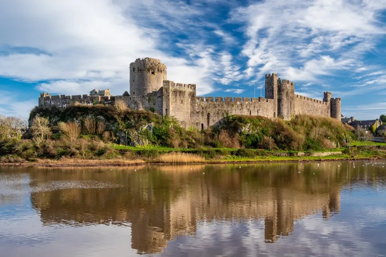 Pembroke Castle, Pembrokeshire, Wales, UK