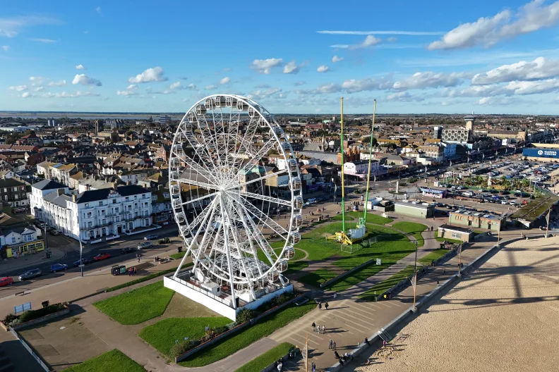 Great Yarmouth Observation Wheel, on the promenade of Great Yarmouth, Norfolk, England, UK