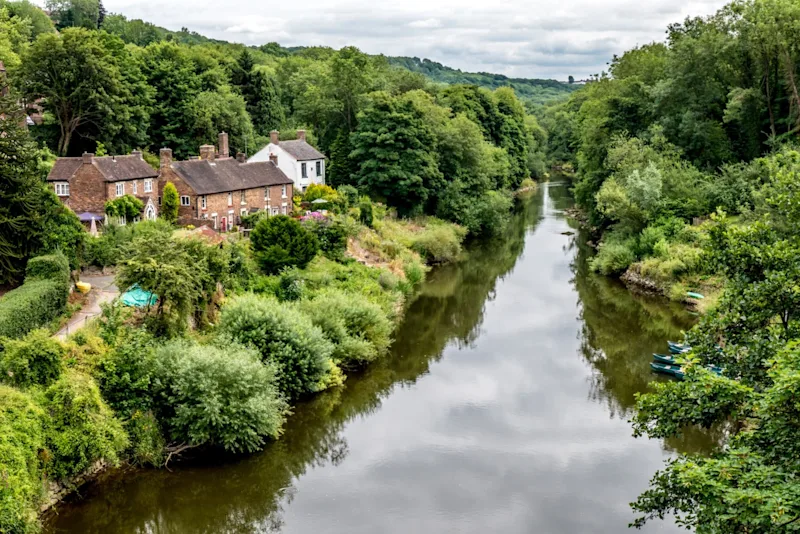 The River Severn in Ironbridge Gorge in Shropshire