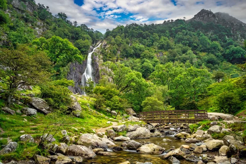 Aber Falls, Gwynedd, Wales, UK