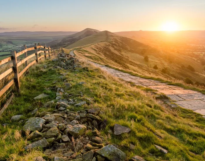 The Great Ridge in the Peak District National Park