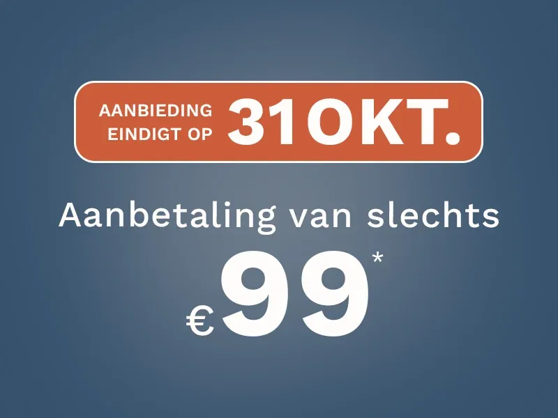 Boek vóór 31.10 voor slechts €99