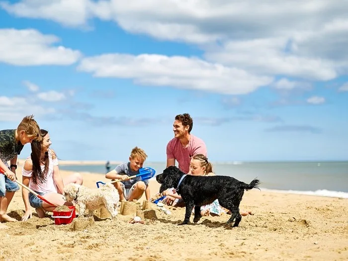 Family holidays on the beach