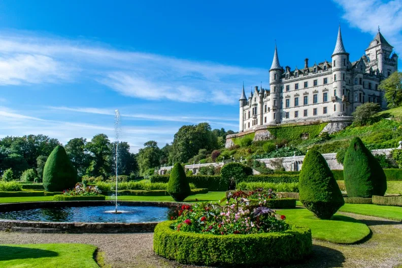 Dunrobin Castle & Gardens, Golspie, Sutherland, Scottish Highlands, Scotland, UK