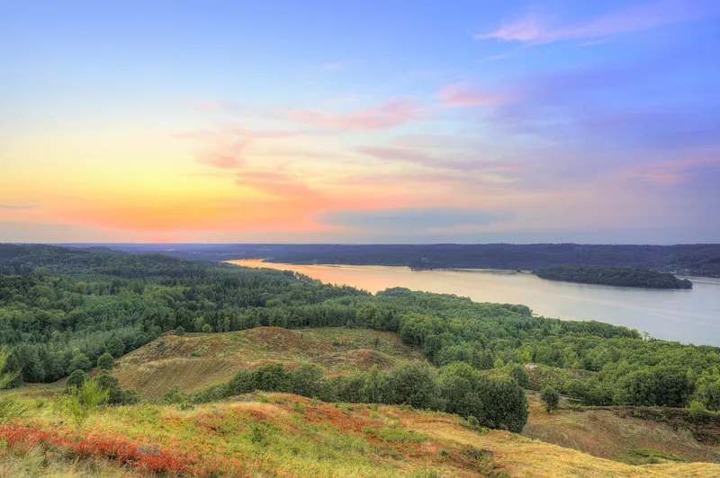 Blick auf den Himmelbjerget in Silkeborg, Dänemark