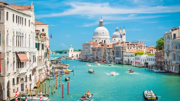 Kanal in Venedig, Italien.