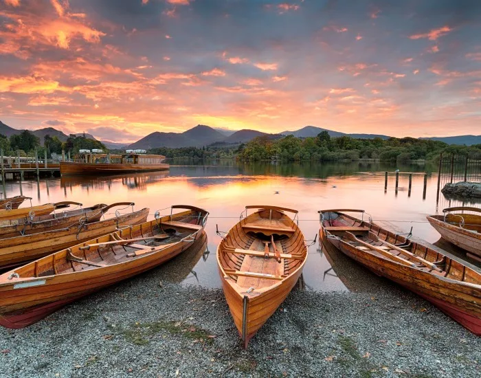 Boating on Lake Derwentwater in Keswick