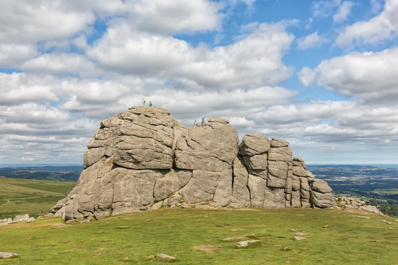 Haytor rocks in Dartmoor National Park, South Devon, UK