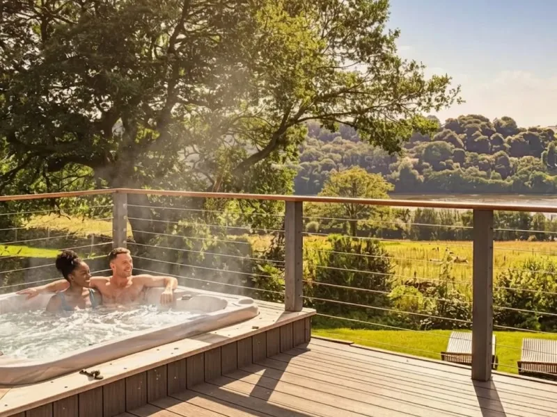 Steam rising, countryside still, summer at its best