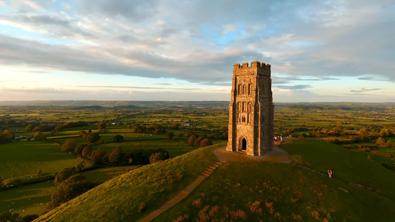 Glastonbury Tor Monument, Somerset, England, UK