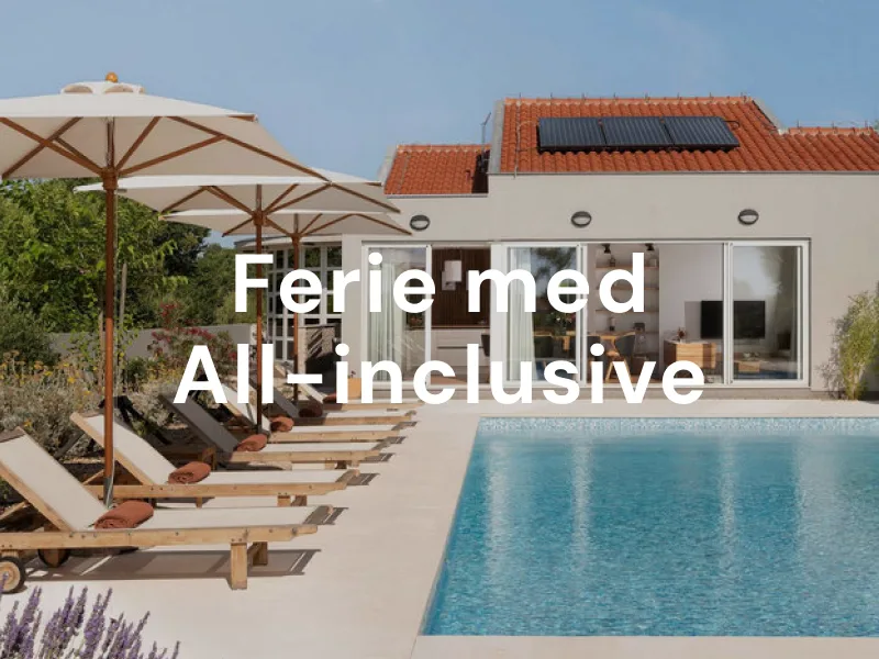 Se alle ALL INCLUSIVE ferieboliger