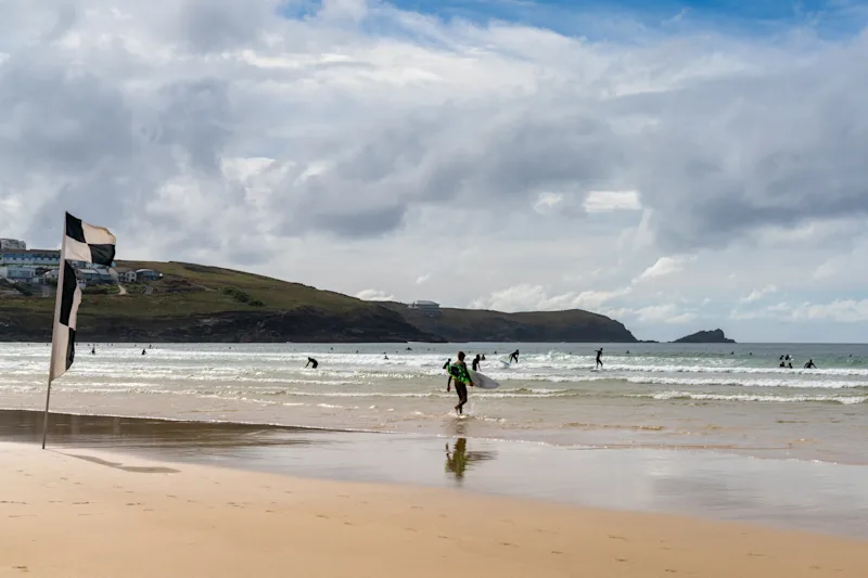 Fistral Beach, Newquay, one of Cornwall's best surfing beaches, England, UK