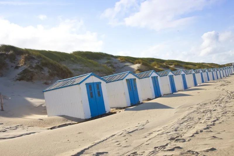 Strand i Texel Holland