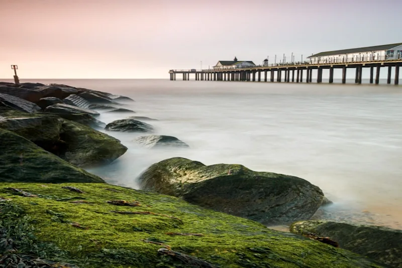 Sunrise at Southwold Pier in Suffolk