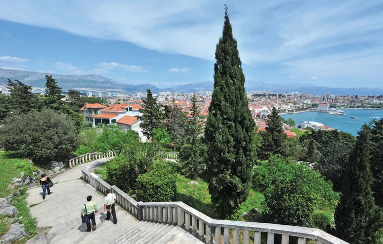 Panorama of Split from Marjan Forest Park