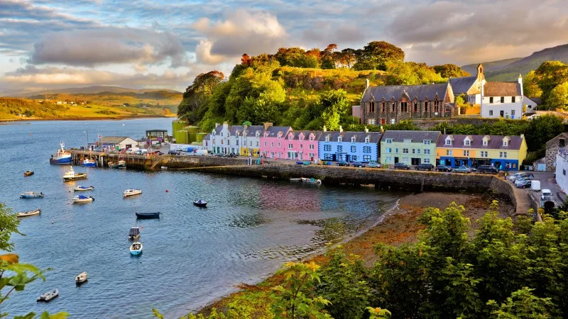 view on Portree, Isle of Skye