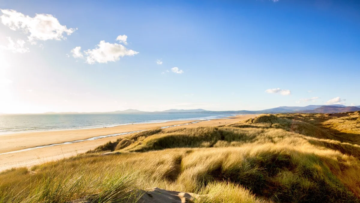 Harlech Beach, Gwynedd, Wales, UK
