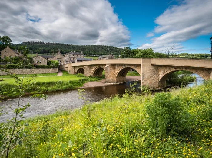 Road bridge at Rothbury / The road bridge over the River Coquet leads into the town of Rothbury, Northumberland