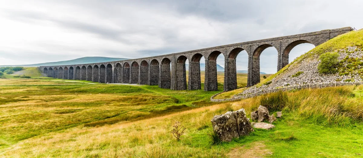 Ribblehead Viaduct in the Yorkshire Dales National Park, England