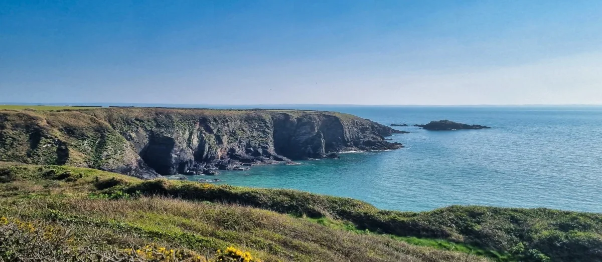 Sea views in St Davids in Pembrokeshire, Wales