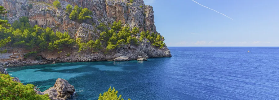 Beautiful view of Sa Calobra on Mallorca Island, Spain