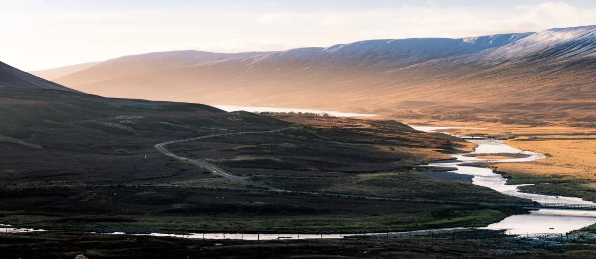 View of mountain pass in Pitlochry in Perthshire, Scotland