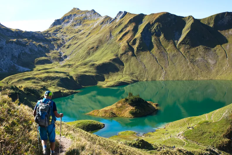 Blick auf den Schrecksee.