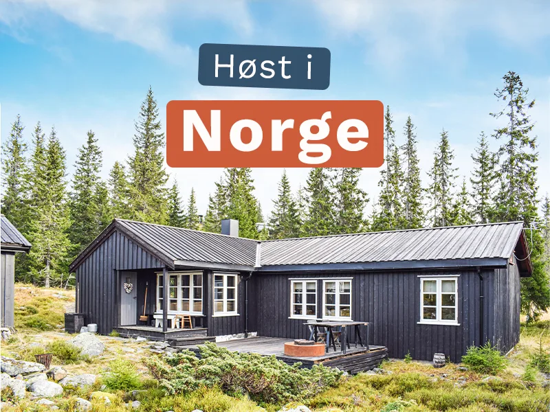 Bestill ditt feriehus fra 5.300 NOK