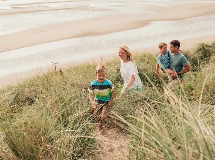 Walking Through the Sand Dunes