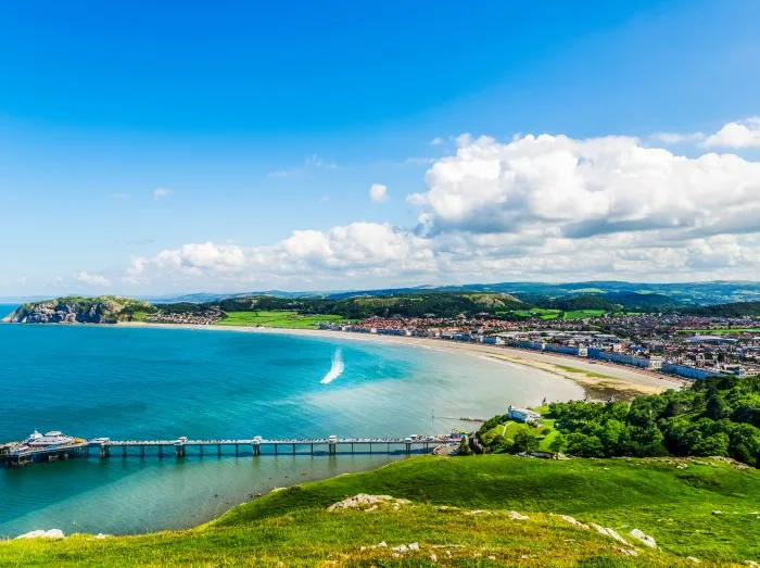 Llandudno Sea Front in North Wales