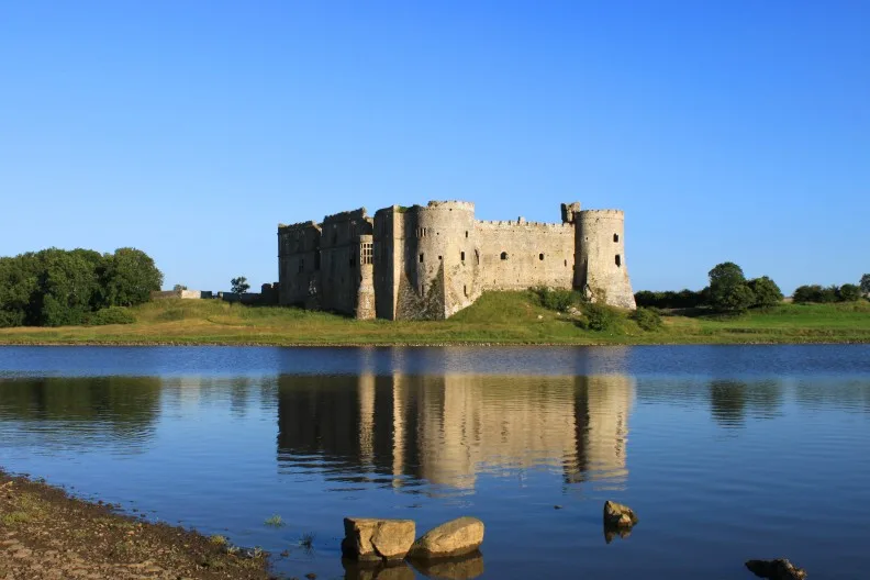 Carew Castle, Pembrokeshire, Wales, UK