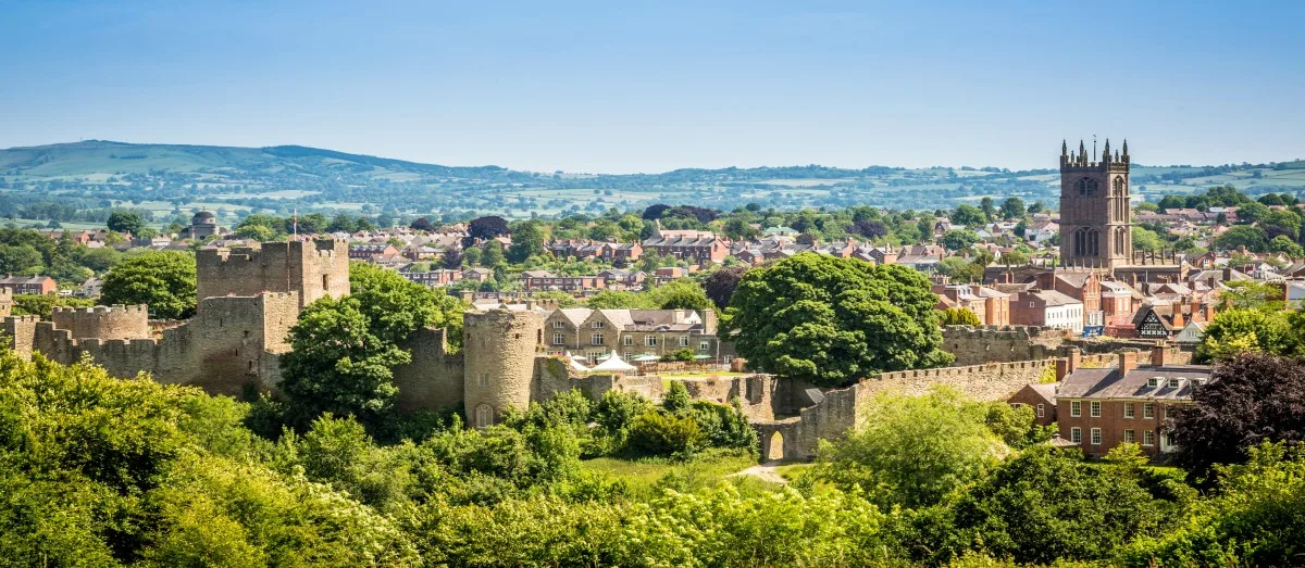 Ludlow Castle in Shropshire, England