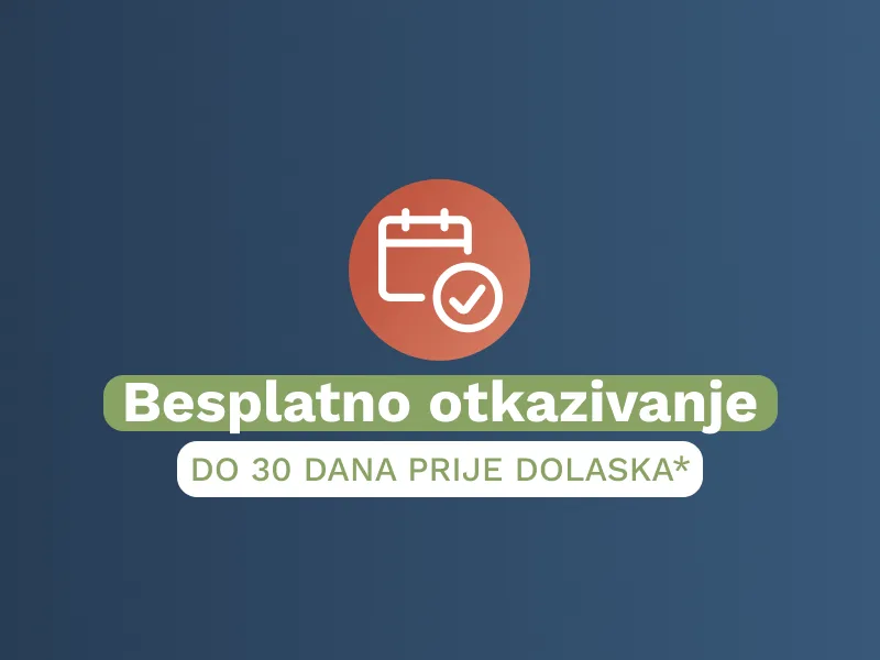 Besplatno otkazivanje 14 dana prije dolaska
