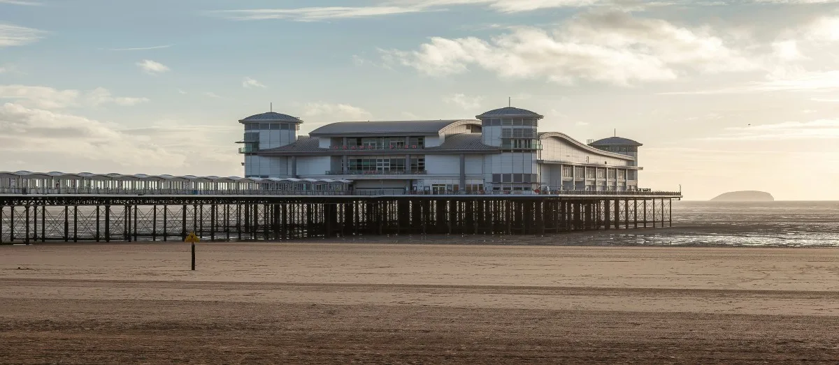 Weston-super-Mare pier in Somerset. England