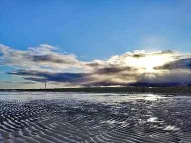 Nordsee im Winter Watt