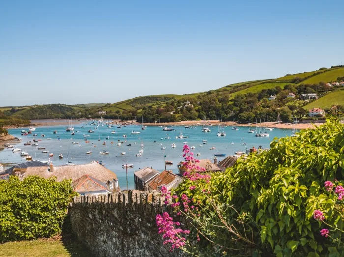 Coastal views of Salcombe in Devon