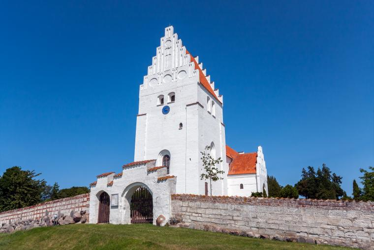 Kyrka på Mön i Danmark