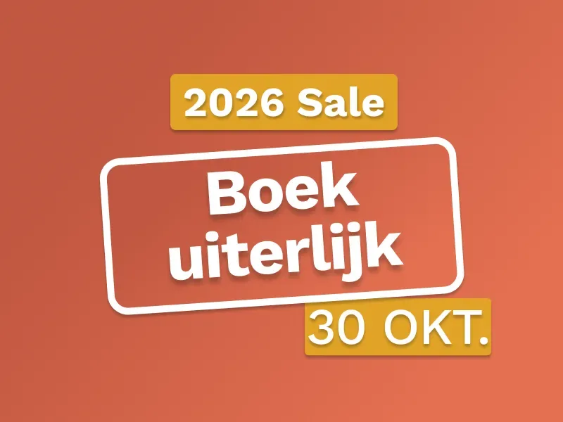 Laatste kans! Bespaar tot 20% in 2026