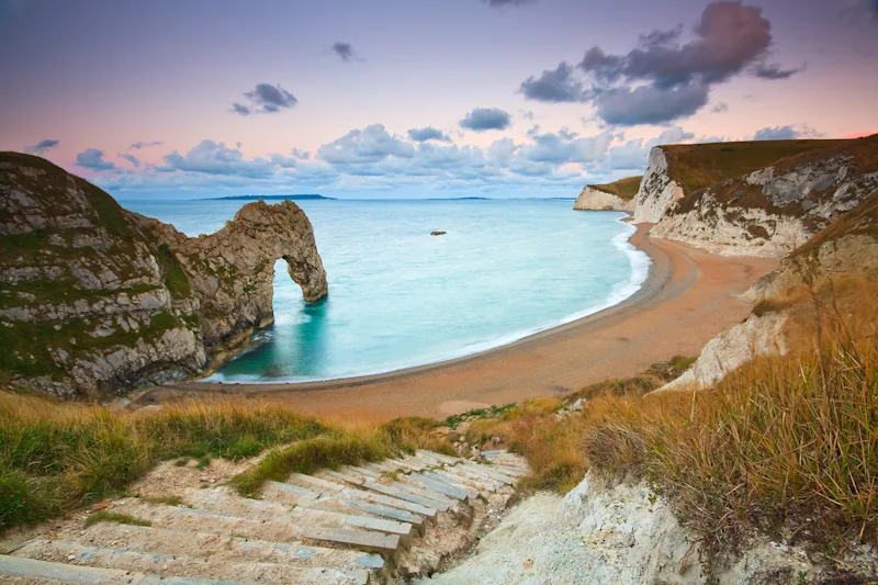 Durdle Door on Jurassic Coast in Dorset, England, UK