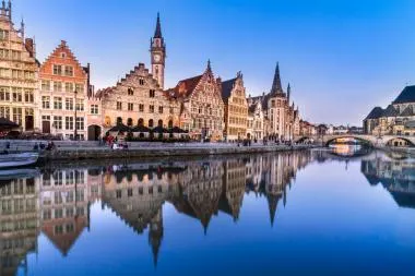 Mittelalterliche Stadt Belgien