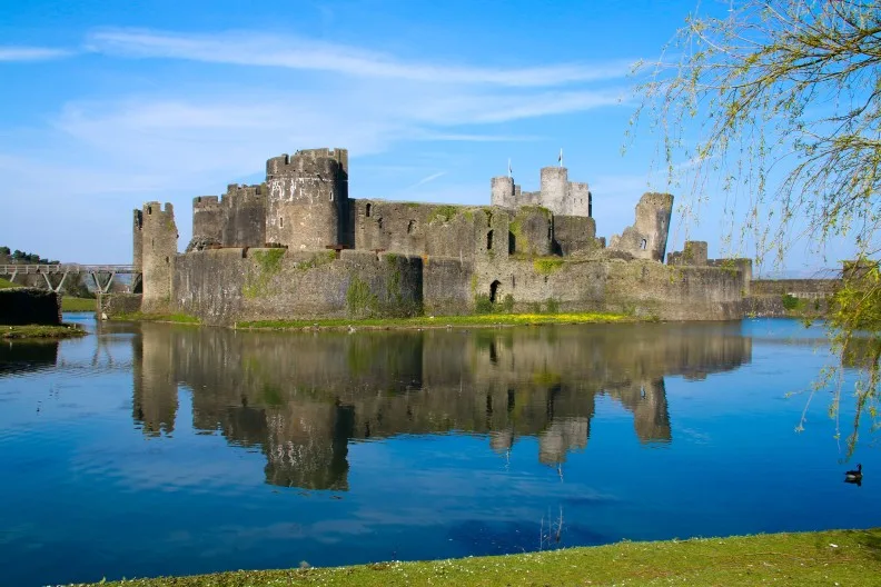 Caerphilly Castle, Glamorgan, Wales, UK