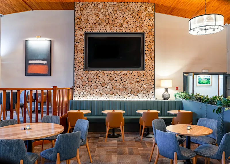 Sports bar at Penrhos Park (RHOS), near Aberystwyth, Wales, UK