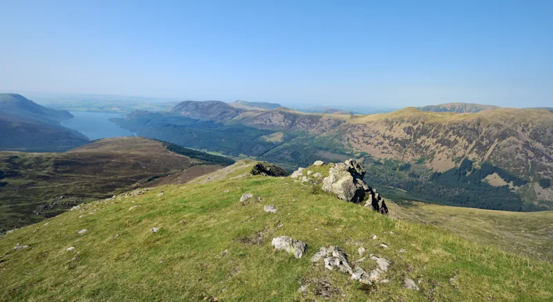 Ennerdale Valley from Scoat Fell in the Lake District, Cumbria, England, UK