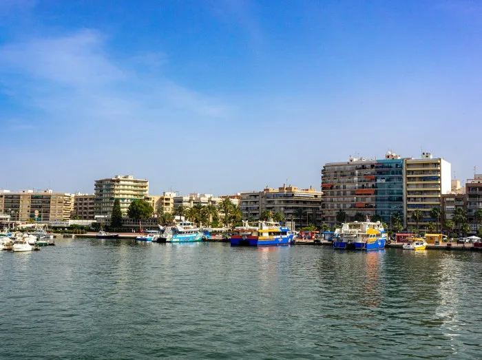 Santa Pola vid havet i Spanien