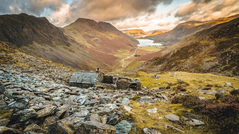 A view of Buttermere from Warnscale Bothy in the Lake District