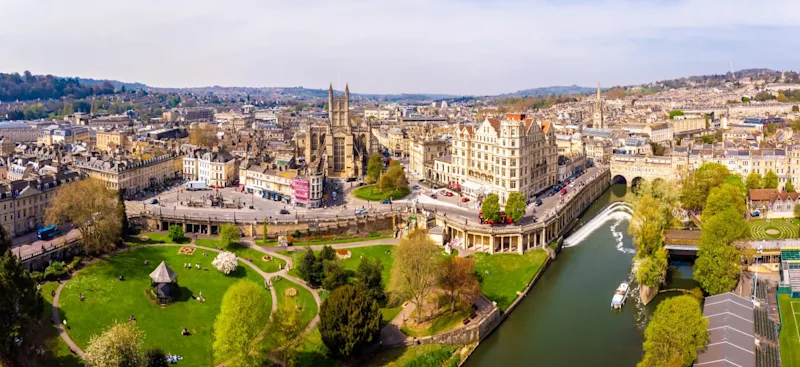 Ariel view of Bath