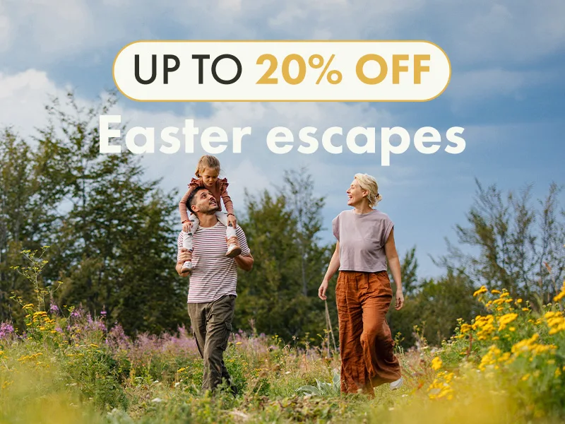 Up to 20% off Easter holidays!